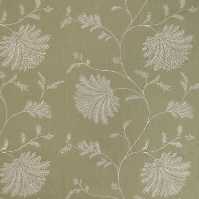 BRUNSCHWIG & FILS EMBROIDERY BOTANICAL & FLORAL GREEN,WHITE,GREEN   - 8023116.23.0