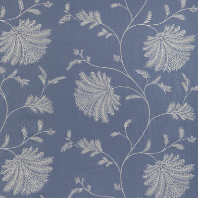 BRUNSCHWIG & FILS EMBROIDERY BOTANICAL & FLORAL BLUE,WHITE,BLUE   - 8023116.5.0