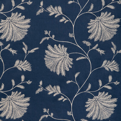 BRUNSCHWIG & FILS EMBROIDERY BOTANICAL & FLORAL BLUE,DARK BLUE,BLUE   - 8023116.50.0