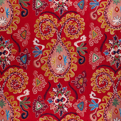 BRUNSCHWIG & FILS EMBROIDERY GLOBAL RED,GOLD,   - 8023117.194.0