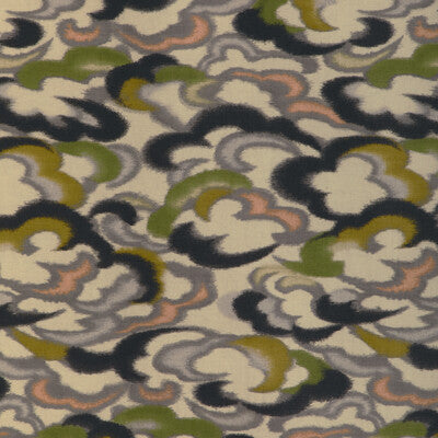 BRUNSCHWIG & FILS PRINT NOVELTY OLIVE GREEN,BLACK,YELLOW   - 8023138.34.0