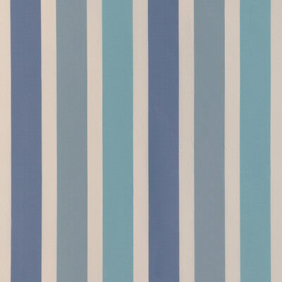 BRUNSCHWIG & FILS SILK STRIPES IVORY,TURQUOISE,BLUE   - 8023147.513.0