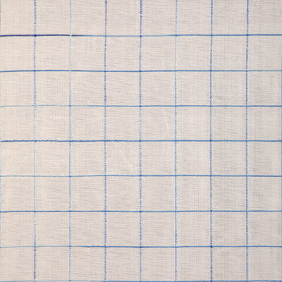 BRUNSCHWIG & FILS CASEMENT PLAID / CHECK WHITE,TEAL,BLUE   - 8023149.55.0