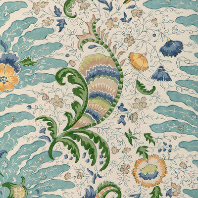 BRUNSCHWIG & FILS PRINT BOTANICAL & FLORAL TEAL,,   - 8024105.355.0