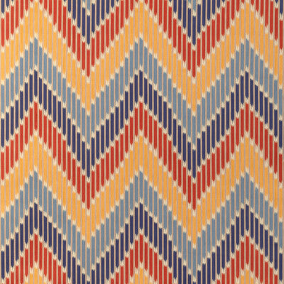 BRUNSCHWIG & FILS PRINT STRIPES RED,BLUE,YELLOW   - 8024107.195.0