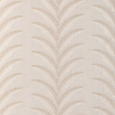 BRUNSCHWIG & FILS EMBROIDERY BOTANICAL & FLORAL WHITE,BEIGE,   - 8024109.16.0