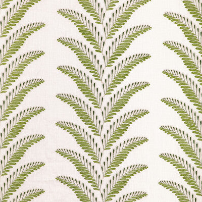 BRUNSCHWIG & FILS EMBROIDERY BOTANICAL & FLORAL WHITE,GREEN,   - 8024109.31.0