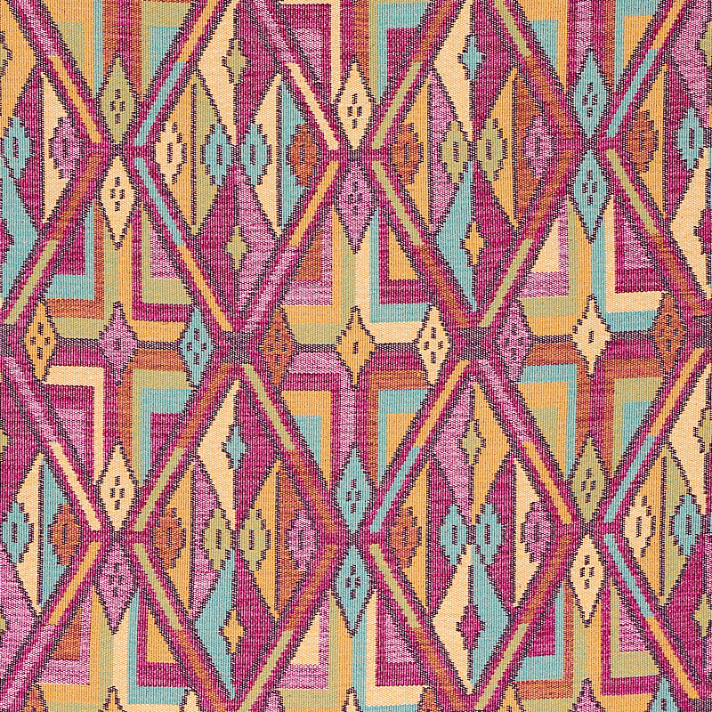 SCHUMACHER  BOHEMIA KUZMA PATTERN WOVENS PATTERN WOVENS MAGENTA   - 80280