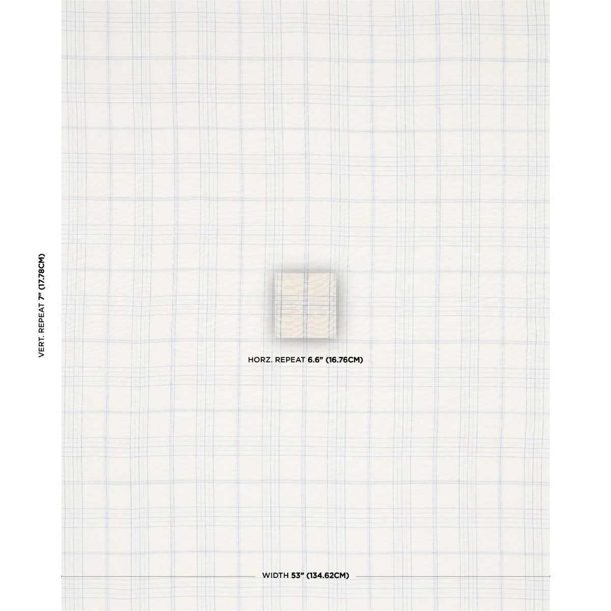 SCHUMACHER  NEW TRADITIONAL NILS PLAID LINEN PATTERN WOVEN PATTERN WOVEN BLUE   - 80301