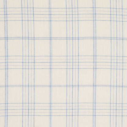 SCHUMACHER  NEW TRADITIONAL NILS PLAID LINEN PATTERN WOVEN PATTERN WOVEN BLUE   - 80301