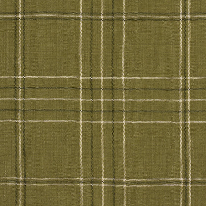 SCHUMACHER  A COUNTRY LIFE NILS PLAID LINEN WOVEN WOVEN GRASS   - 80303