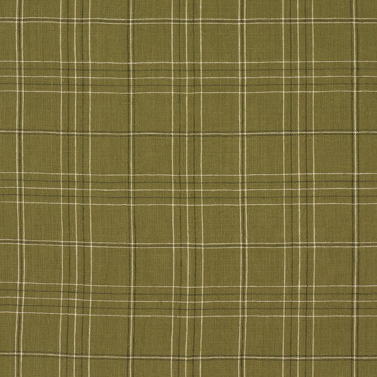 SCHUMACHER  A COUNTRY LIFE NILS PLAID LINEN WOVEN WOVEN GRASS   - 80303