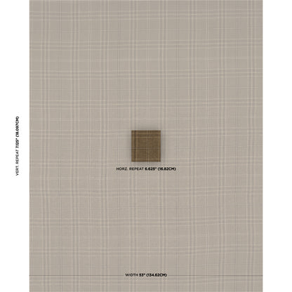 SCHUMACHER  A COUNTRY LIFE NILS PLAID LINEN WOVEN WOVEN LICHEN   - 80304