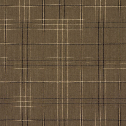 SCHUMACHER  A COUNTRY LIFE NILS PLAID LINEN WOVEN WOVEN LICHEN   - 80304