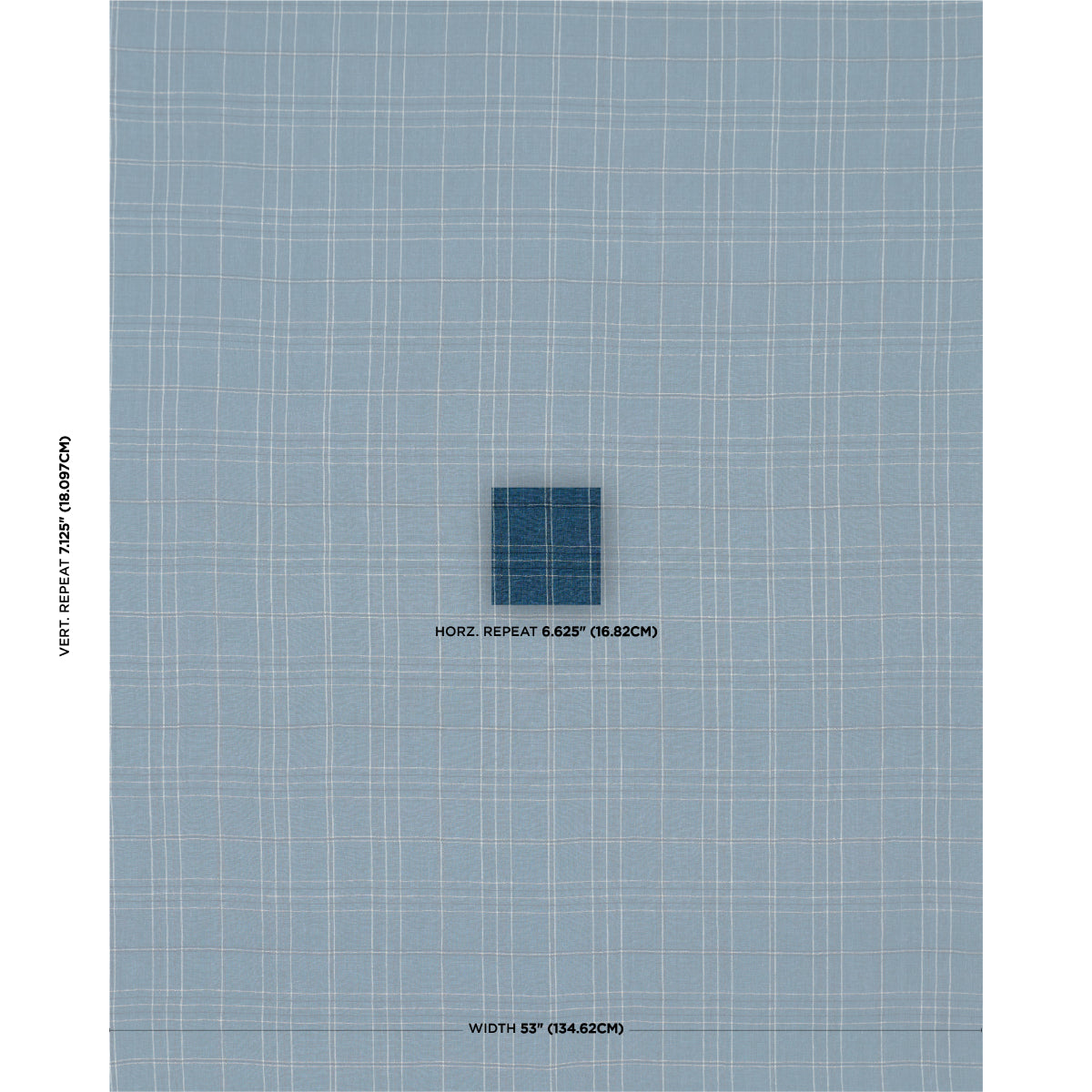 SCHUMACHER  A COUNTRY LIFE NILS PLAID LINEN WOVEN WOVEN DENIM   - 80305