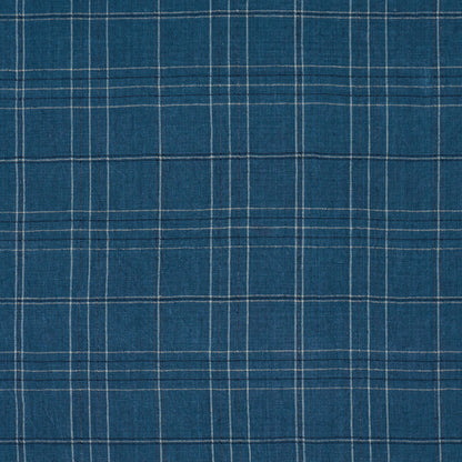 SCHUMACHER  A COUNTRY LIFE NILS PLAID LINEN WOVEN WOVEN DENIM   - 80305
