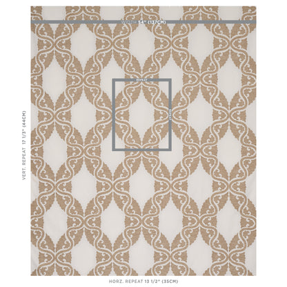 SCHUMACHER  NEW TRADITIONAL SILJAN PATTERN WOVEN PATTERN WOVEN IVORY   - 80310