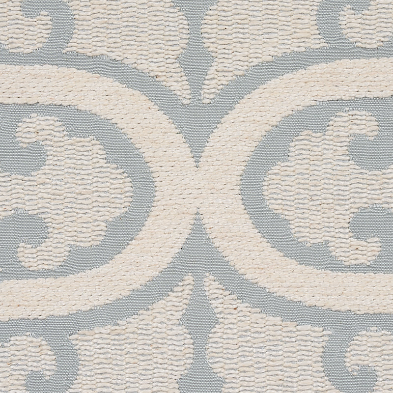 SCHUMACHER FABRIC  NEW TRADITIONAL SILJAN   SKY   - 80311