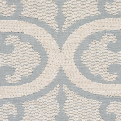 SCHUMACHER FABRIC  NEW TRADITIONAL SILJAN   SKY   - 80311