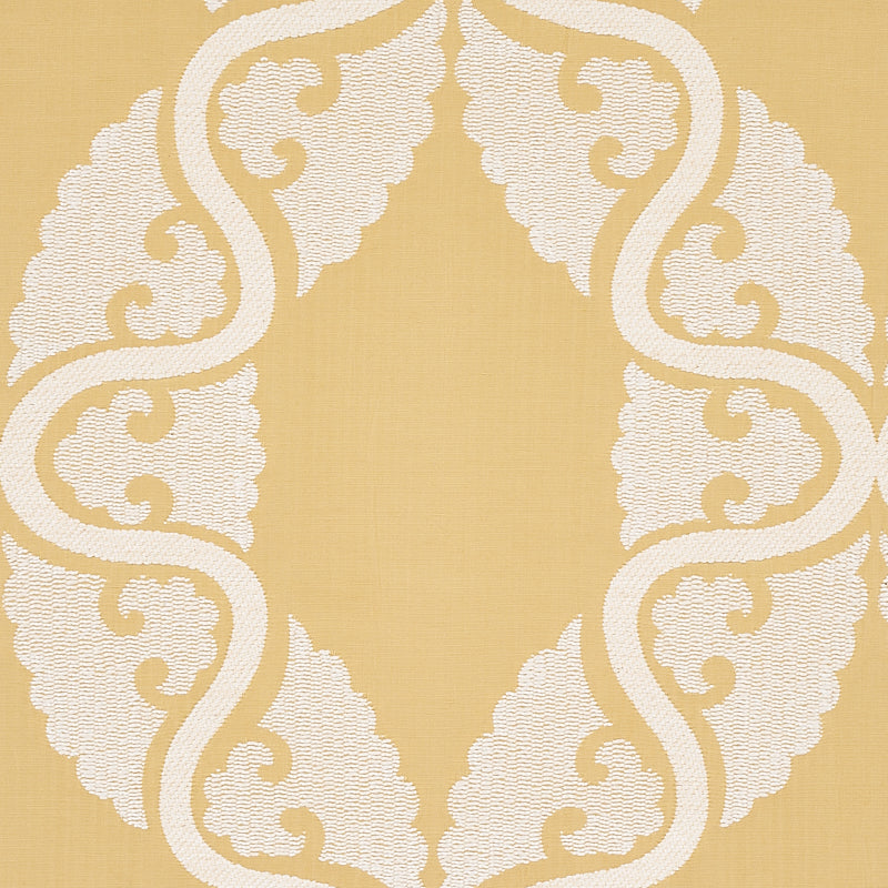 SCHUMACHER  NEW TRADITIONAL SILJAN PATTERN WOVEN PATTERN WOVEN YELLOW   - 80312