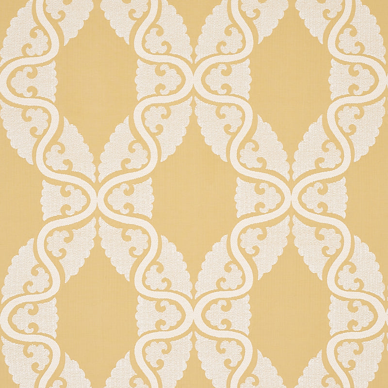 SCHUMACHER  NEW TRADITIONAL SILJAN PATTERN WOVEN PATTERN WOVEN YELLOW   - 80312