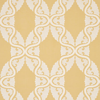 SCHUMACHER  NEW TRADITIONAL SILJAN PATTERN WOVEN PATTERN WOVEN YELLOW   - 80312