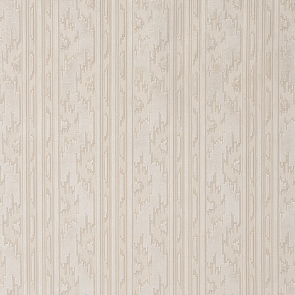 Beige textured wallpaper with subtle vertical wood-grain stripes and soft damask motif for walls.