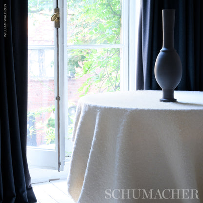 SCHUMACHER  PATTERSON FLYNN OTTI SILK MOHAIR & WOOL TEXTURES TEXTURES IVORY   - 80353