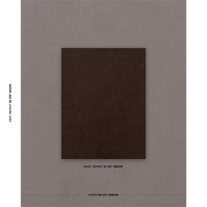 SCHUMACHER  PATTERSON FLYNN GUNTA CUT VELVET WOVEN WOVEN ESPRESSO   - 80363