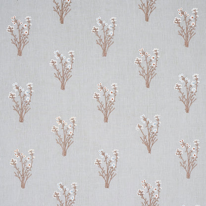 SCHUMACHER FABRIC  NEW TRADITIONAL Stora Embroidery   MINERAL   - 80400