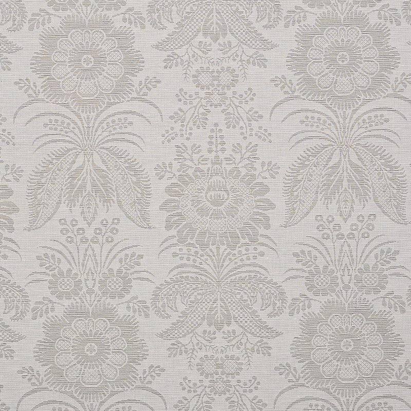 Greta damask pattern, grey woven fabric - 80421