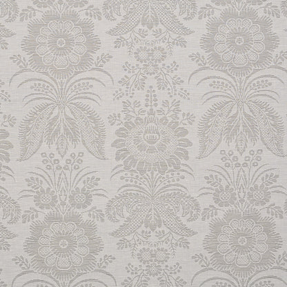 Greta damask pattern, grey woven fabric - 80421