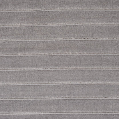Gray corrugated metal panel texture with evenly spaced horizontal ridges.
