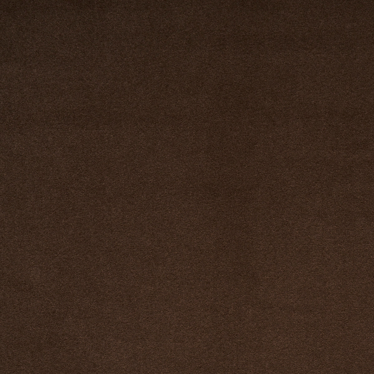 Dark brown suede fabric swatch with soft texture and matte finish.