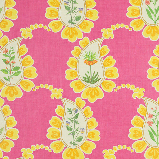 SCHUMACHER  RAOUL TEXTILES BOMBAY BY RAOUL PRINTS PRINTS FUCHSIA   - 804N83