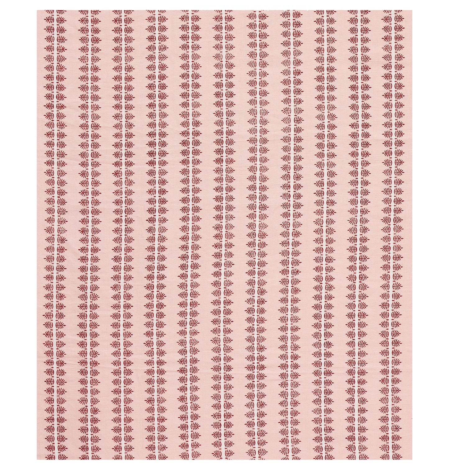 SCHUMACHER FABRIC  NEW TRADITIONAL ALVA HAND BLOCK PRINT   BLUSH   - 80520