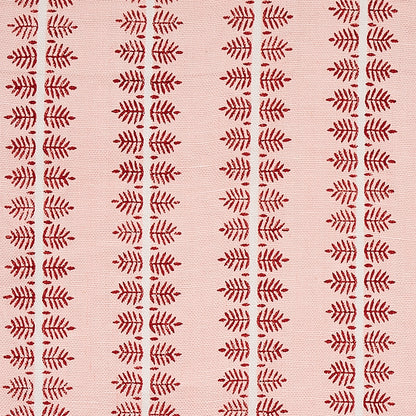 SCHUMACHER FABRIC  NEW TRADITIONAL ALVA HAND BLOCK PRINT   BLUSH   - 80520