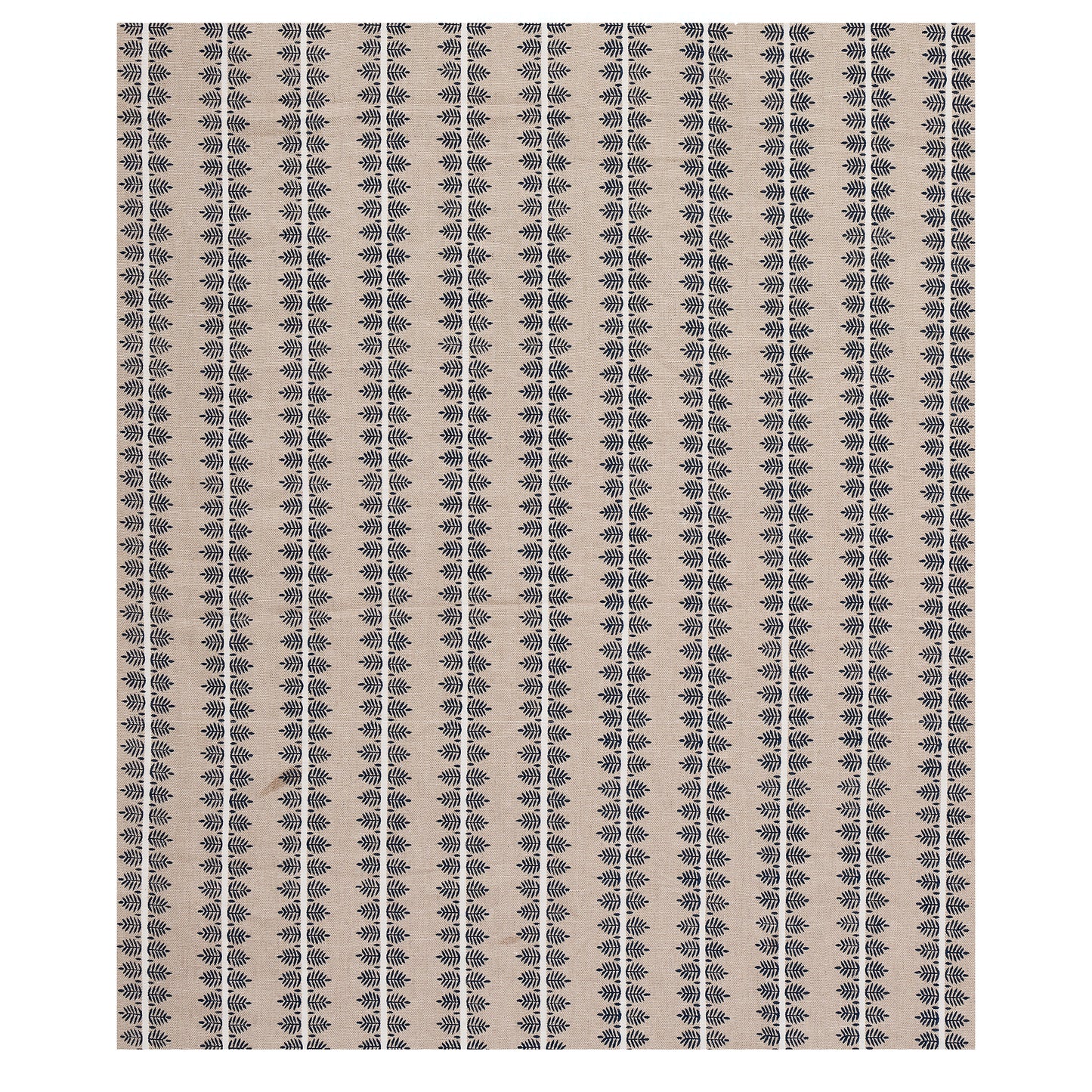 SCHUMACHER FABRIC  NEW TRADITIONAL ALVA HAND BLOCK PRINT   BLUE   - 80522