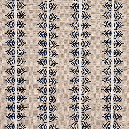 SCHUMACHER FABRIC  NEW TRADITIONAL ALVA HAND BLOCK PRINT   BLUE   - 80522