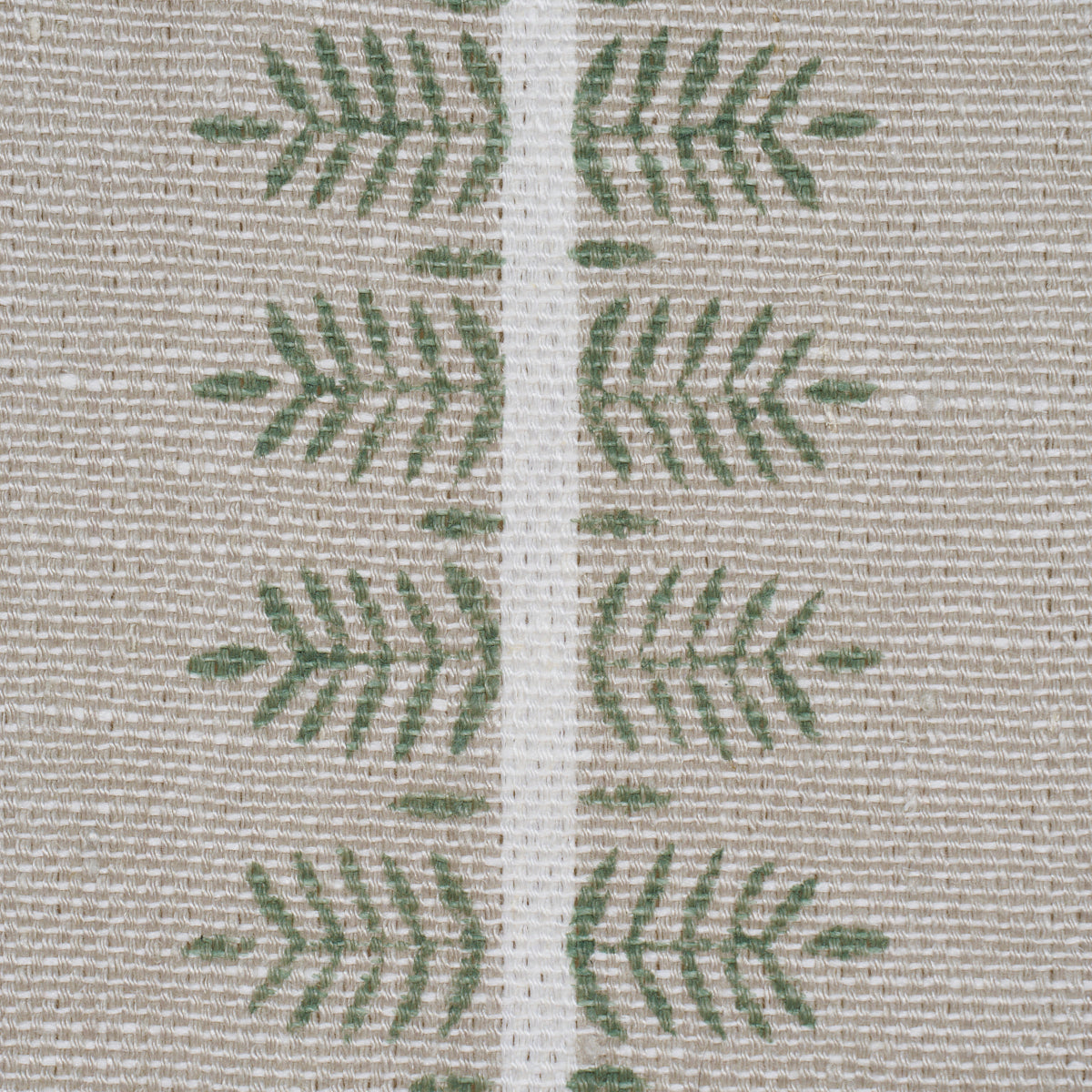 SCHUMACHER  PERENNIAL FAVORITES ALVA HAND BLOCK PRINT   Olive   - 80524