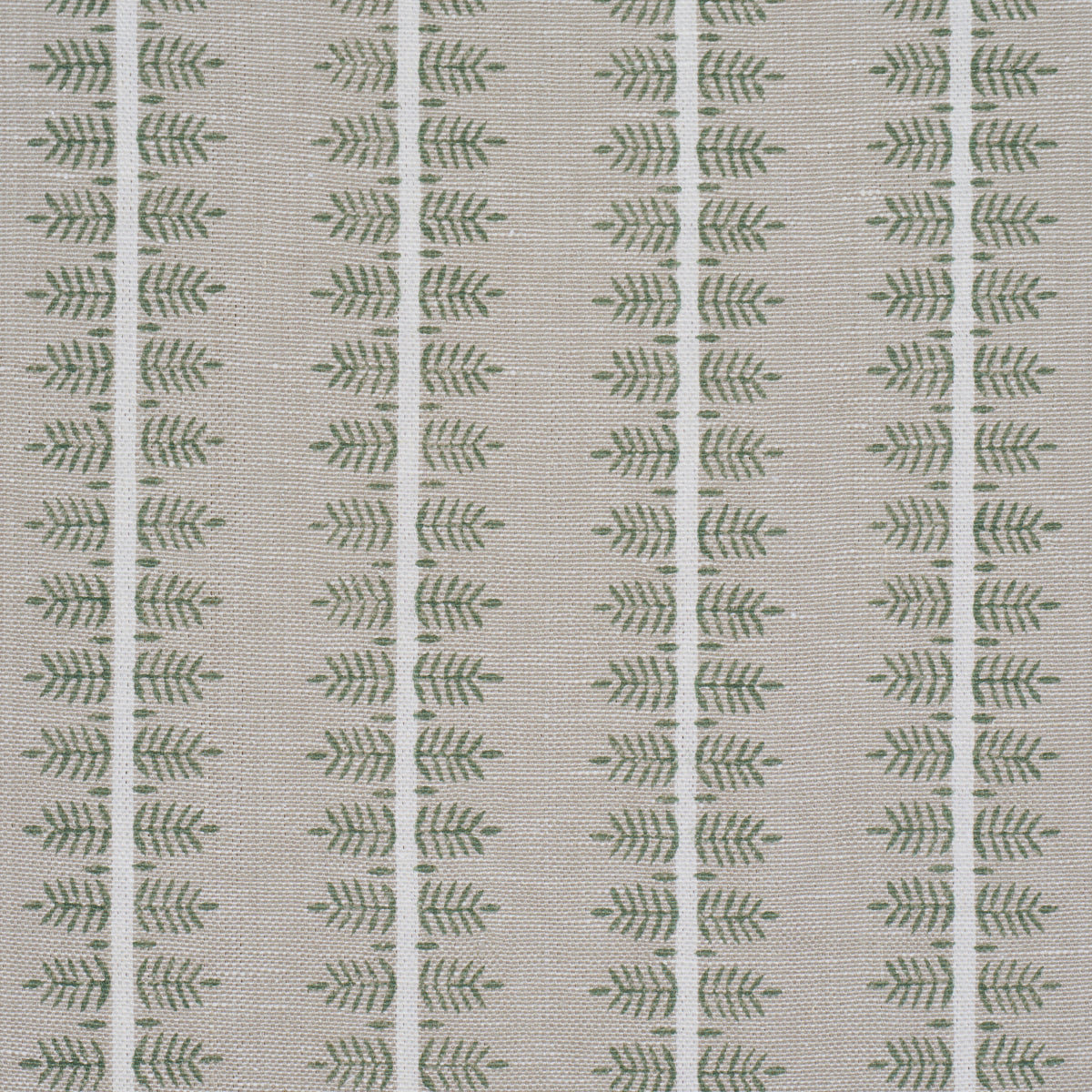 SCHUMACHER  PERENNIAL FAVORITES ALVA HAND BLOCK PRINT   Olive   - 80524