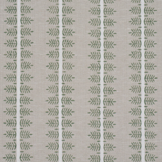 SCHUMACHER  PERENNIAL FAVORITES ALVA HAND BLOCK PRINT   Olive   - 80524