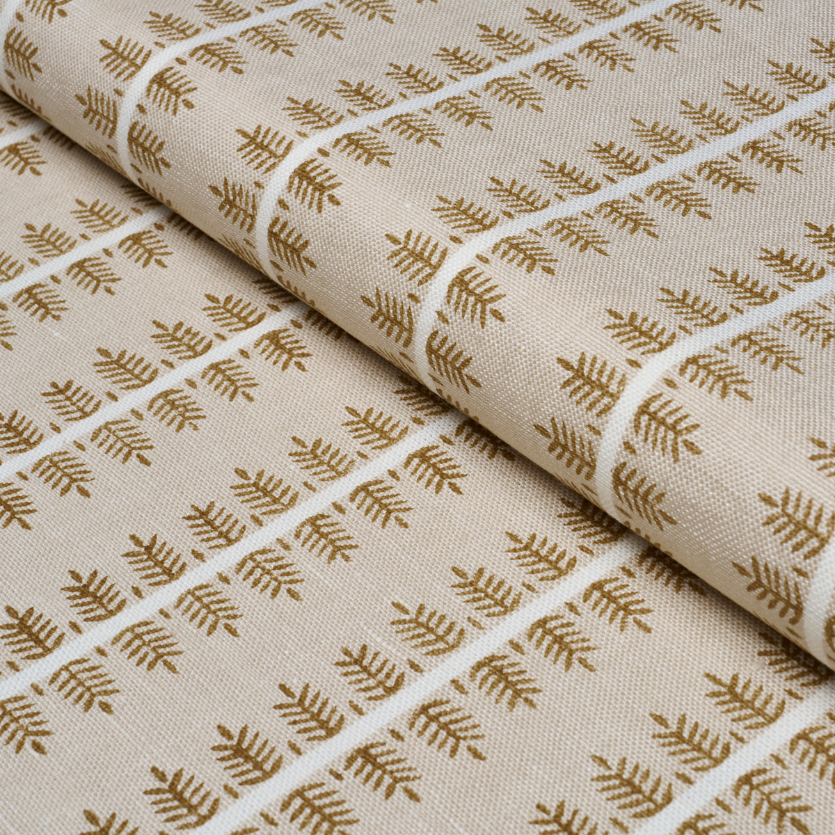 SCHUMACHER  PERENNIAL FAVORITES ALVA HAND BLOCK PRINT   Ochre   - 80525