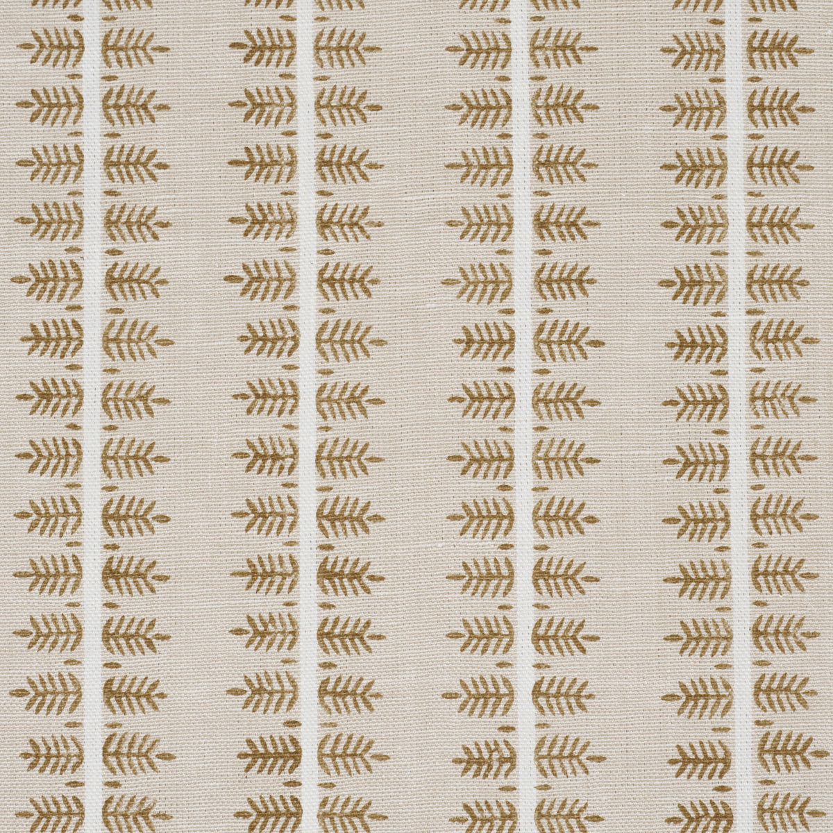 SCHUMACHER  PERENNIAL FAVORITES ALVA HAND BLOCK PRINT   Ochre   - 80525