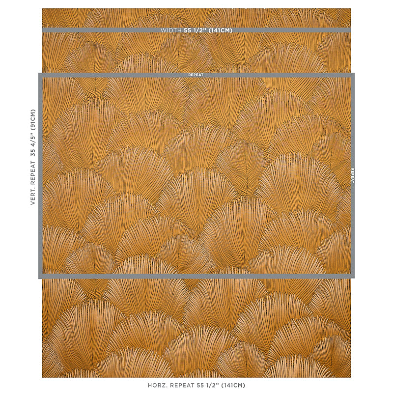 SCHUMACHER  MYSTIQUE FONDALE PATTERN WOVEN PATTERN WOVEN GOLD   - 80550