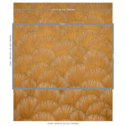 SCHUMACHER  MYSTIQUE FONDALE PATTERN WOVEN PATTERN WOVEN GOLD   - 80550