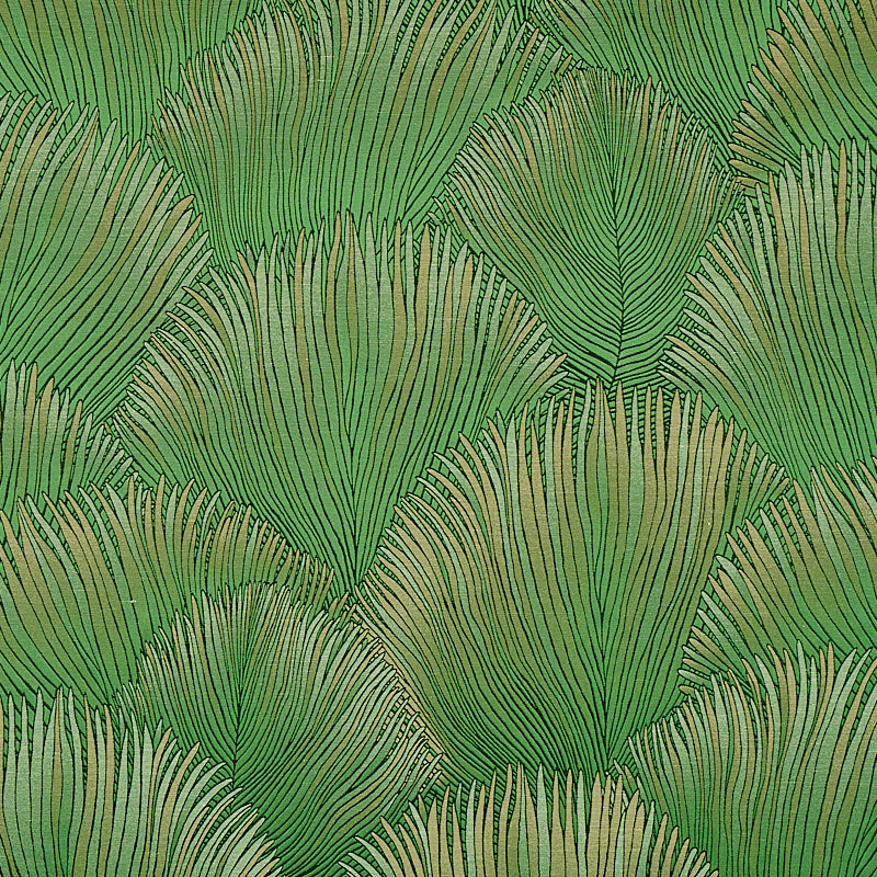 SCHUMACHER  MYSTIQUE FONDALE PATTERN WOVEN PATTERN WOVEN GREEN   - 80551