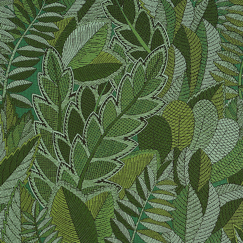 SCHUMACHER  MYSTIQUE JAPURA FOREST PATTERN WOVEN PATTERN WOVEN GREEN   - 80560