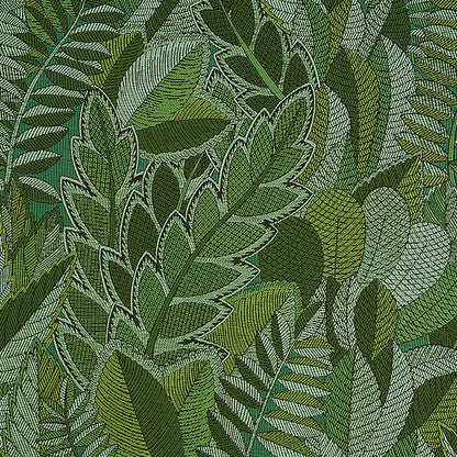SCHUMACHER  MYSTIQUE JAPURA FOREST PATTERN WOVEN PATTERN WOVEN GREEN   - 80560