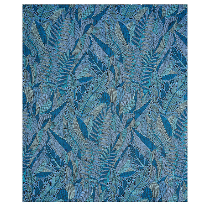 SCHUMACHER  MYSTIQUE JAPURA FOREST PATTERN WOVEN PATTERN WOVEN BLUES   - 80563